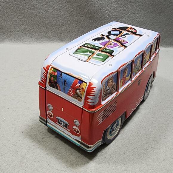 Classic Volkswagen VW Microbus CamperVan Biscuit Storage Tin Novelty Collectible - Picture 4 of 11